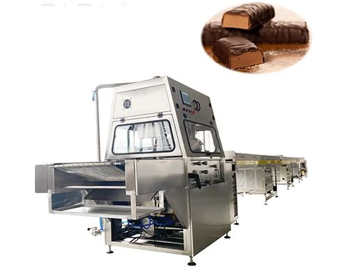 Large Capacity P400 Chocolate Enrobing Machine With Cooling Tunnel